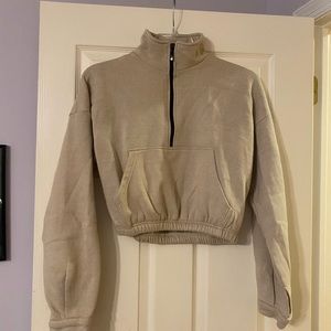 Tan quarter zip